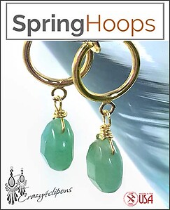 Casual Elegance: Dangling Little Gem Clip Earrings