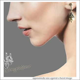 Crowned Faux-Pearl Earrings | Pierced or Clips