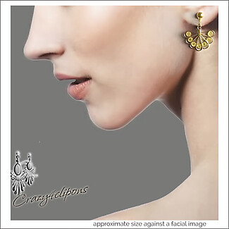 Everyday Sophistication: Light Filigree Fan Clip Earrings