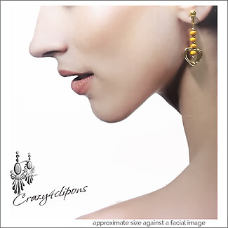 Yellow Hearts. Sweet Friendship Earrings