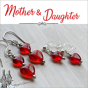 Double Love Mother & Daughter Earring Set