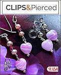 Pink Swirls: Mother & Daughter Love Earrings Set