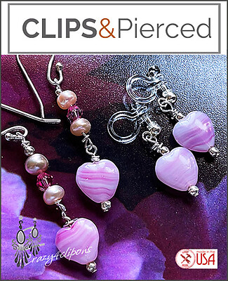 Pink Swirls: Mother & Daughter Love Earrings Set