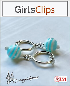 Sweet Little Treats: Mini Candy Ball Clip Earrings for Girls
