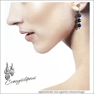 Sophisticated Gemstones Earrings (Clipon and Pierced)