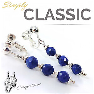 Sophisticated Gemstones Earrings (Clipon and Pierced)
