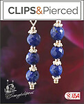Sophisticated Gemstones Earrings (Clipon and Pierced)