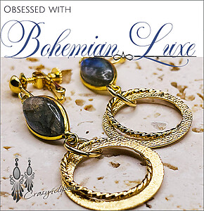 Timeless Elegance: Bohemian Luxe Hoop Clip Earrings Clip on & Pierced