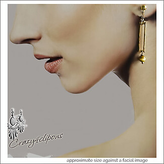 Stylish Elegant Matte Gold Clip Earrings Perfect for Everyday