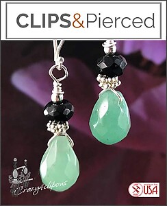 Dainty Gemstone Earrings: Sparkling Clipon and Pierced Styles