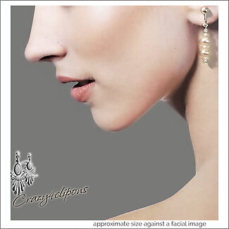 Moonstone & Pearls Earrings | Pierced or Clip-ons