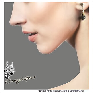 Elegant Petite Labradorite Earrings - Clipon & Pierced