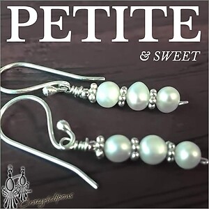 Petite Pearl Trio Earrings - A Timeless Classic