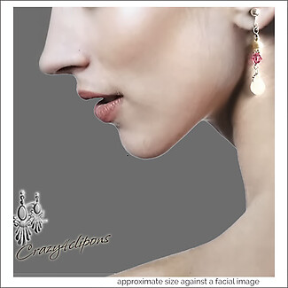Elegant Swarovski Crystal, Pearl & Quartz Earrings - Clipon or Pierced