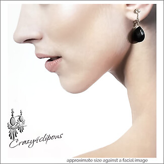 Classic Black Onyx Earrings | Pierced or Clip-ons