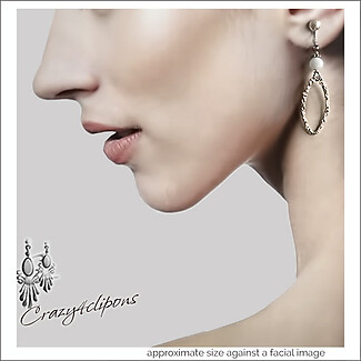 Refined & Elegant. Silver Hammered Clip Earrings