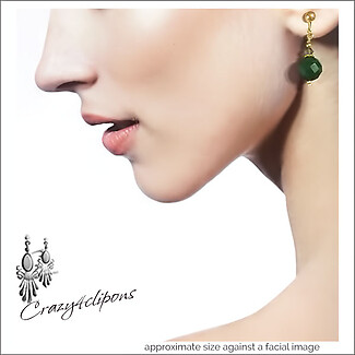 Classic Gemstone Earrings - Clipon and Pierced Styles