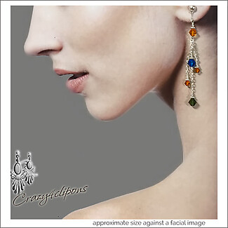 Swarovski Crystal Earrings for a Crisp Look: Pierced or Clipon