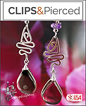 Ethnic Glass Wire-wrapped Earrings