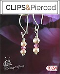 Delightful Petite Pearls and Swarovski Crystal Earrings