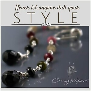 A Sparkling Statement - Gorgeous Tourmaline & Onyx Drop Clip Earrings