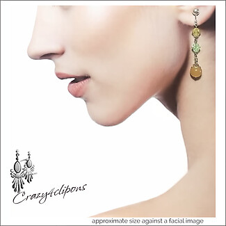Summer Dangles Crystal Earrings | Pierced or Clip-ons
