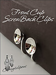 Front Cup Silver Screw back Clip Findings
