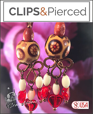 Artisan: Copper Handmade Earrings - Pierced or Clips