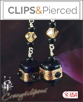 Pandora's Box Bead Earrings | Pierced or Clip-ons
