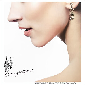 Glisten in Style with our Petite Dangling Crystal ClipOn Earrings