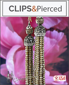 Long, Glamorous & Bold Tassel Clip Earrings