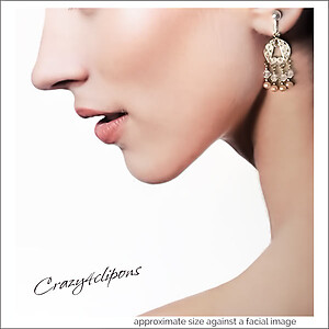 Delicate Filigree & Pearls Clip Earrings - Elegant Look