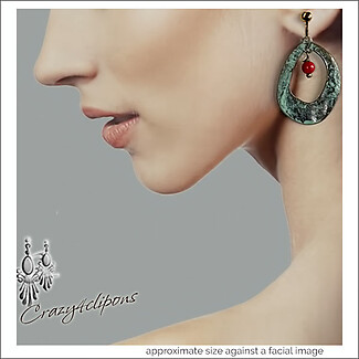 Trendy Verdi-Gris Hoop Earrings