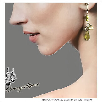 Zirconia & Pearls Long Earrings | Pierced or Clips