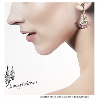 Filigree Mini Chandelier Earrings | Multi Colors |Pierced or Clips