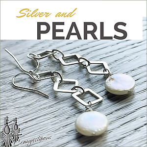 Dressy Sterling Silver Dangling Earrings| Pierced or Clips