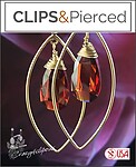 Gold Filled Hoops w/ Zirconia Earrings | Pierced or Clips
