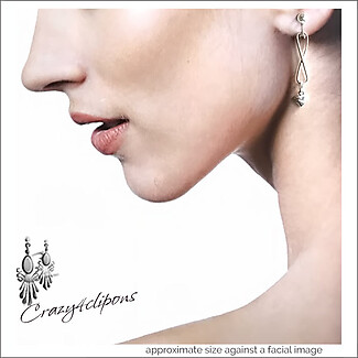 Elegant Sterling Silver Swirls. Pierced & Clip Earrings