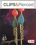 Modern Eclectic & Distressed Tassel Earrings | Pierced or Clips