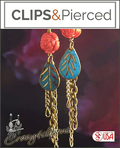 Modern Eclectic & Distressed Tassel Earrings | Pierced or Clips