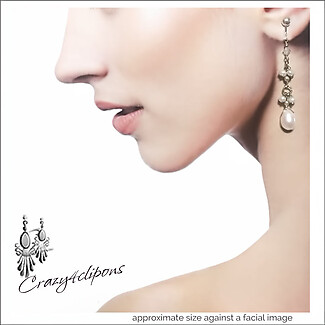 Bridal Dangling Pearl Earrings | Pierced or Clips