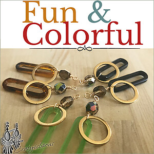 Light, Artsy & Playful Gold Clip Earrings