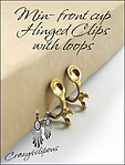 Mini Gold Clip Findings Hinged - For Adults
