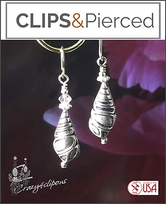 Silver Sterling Teardrop Earrings | Pierced or Clips