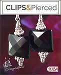 Elegant Semiprecious Stones Clip On Earrings
