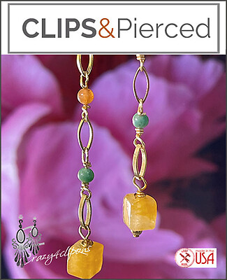 Peachy Sweet Summer Dangling Earrings