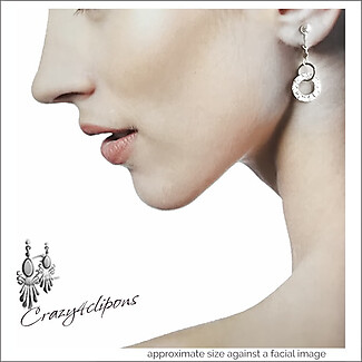 Textured Sterling Silver Clip Earrings