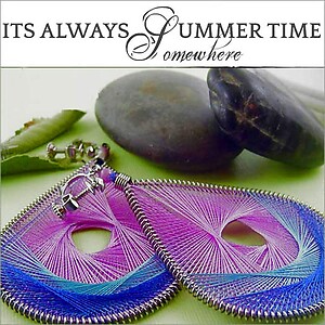 Extra Large & Fun Colorful Threaded Earrings