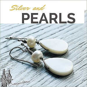 White Mother of Pearl Earrings Clip On Earrings