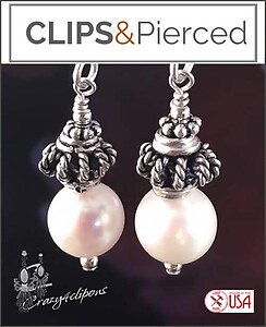 Elegant Royale Pearl Clip On Earrings